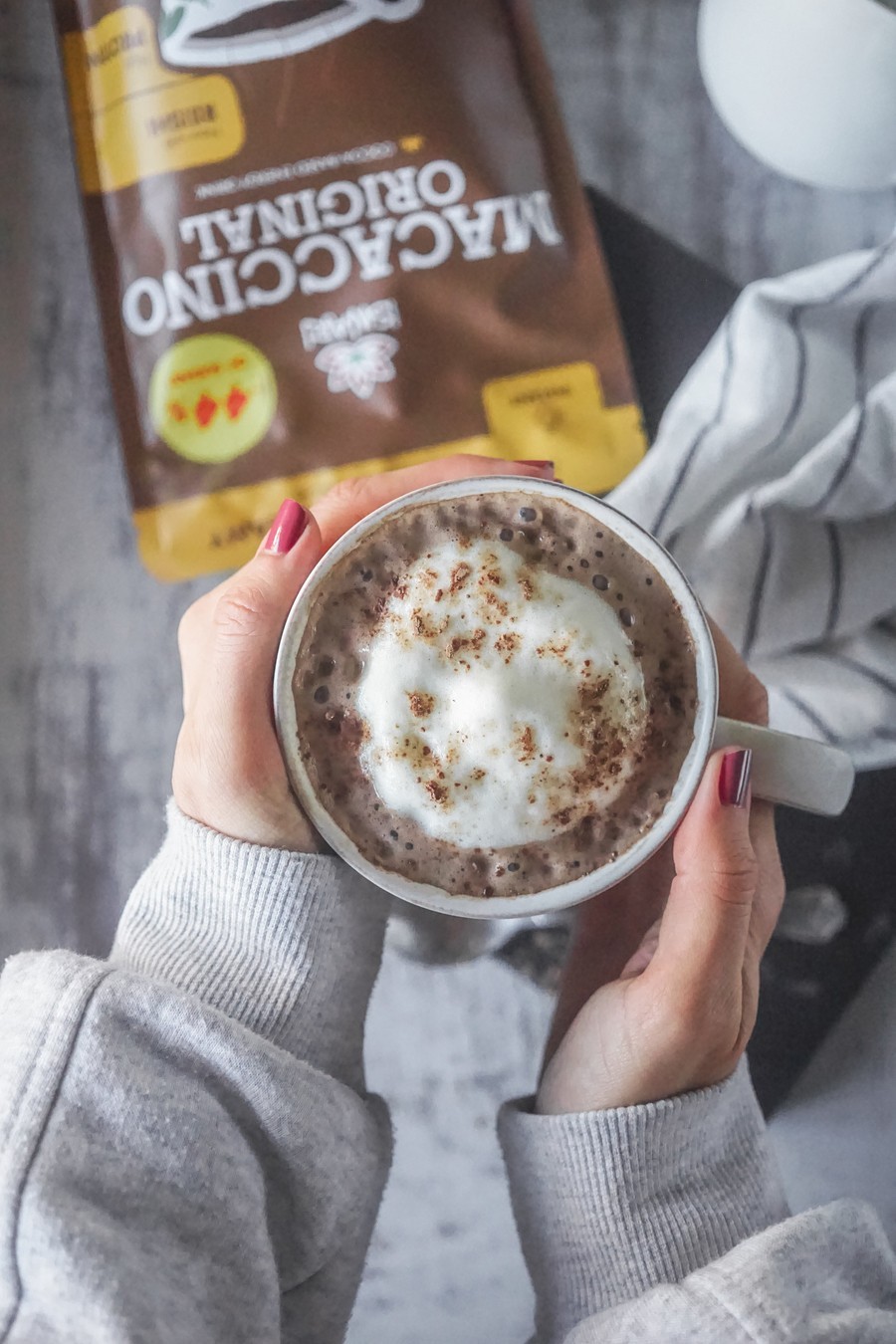 Macaccino Reishi Heißgetränk