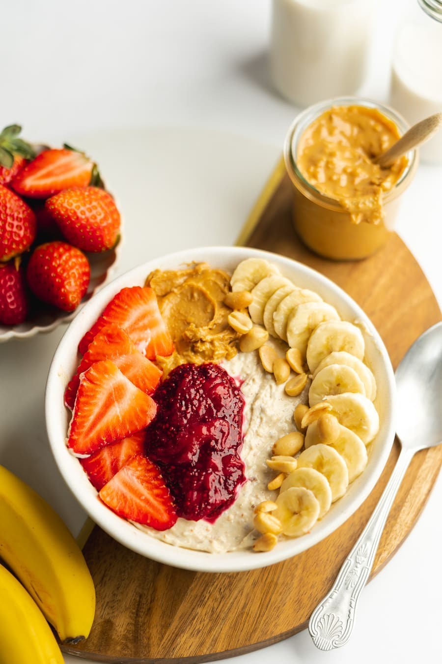 Erdnuss-Bananen-Porridge
