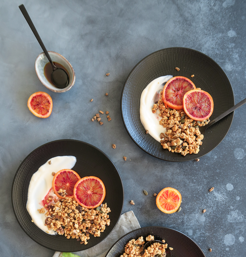Iogurte Vegetal com Granola de Frutos Secos