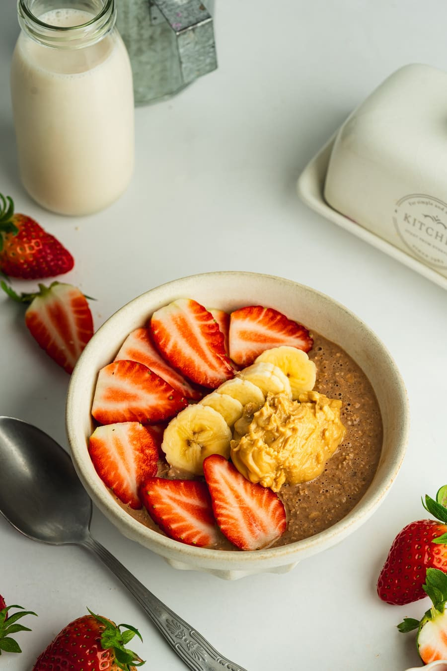 Porridge de Cacau e Avelã