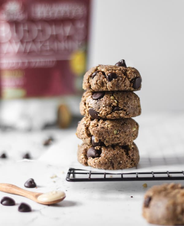 Cookies de chocolate, maca e baunilha (no-bake)