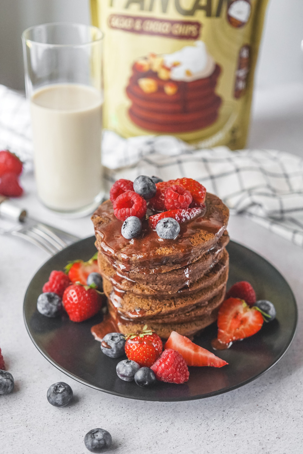 Pancake di Cacao e Pepite di Cioccolato
