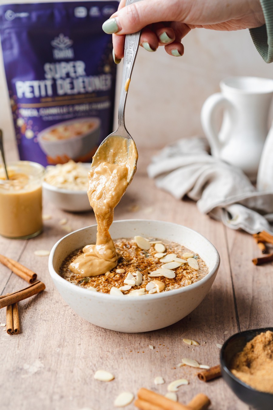 Mandel Maca Zimt Porridge