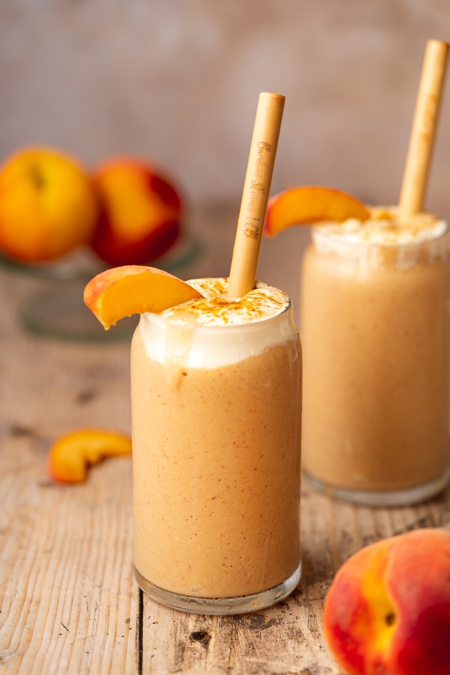 Pfirsich Protein Smoothies