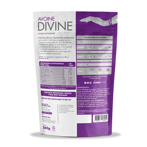 Avoine Divine Cacahuète et Banane 2