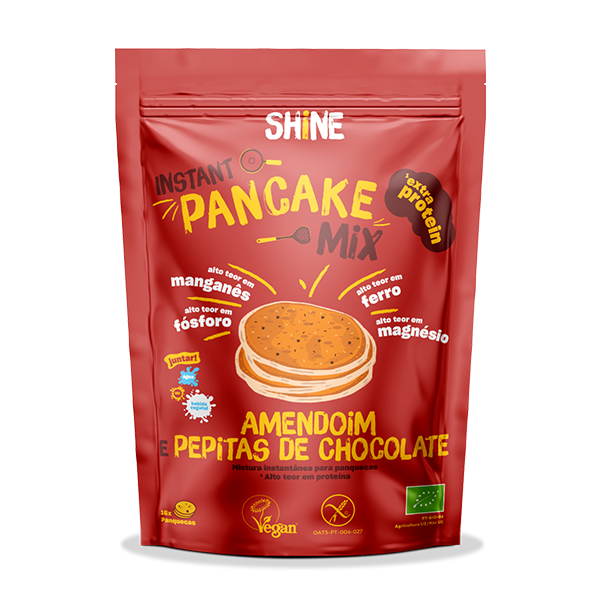 Instant Pancake Mix Amendoim e Pepitas de Chocolate 1