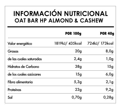 Protein Oat Bar - Almond & Cashew 6