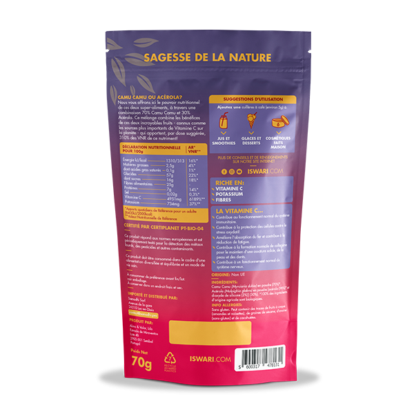 Camu Camu et Acérola en Poudre Bio 2