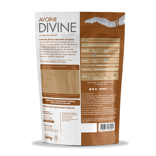 Avoine Divine Noisette et Cacao 2