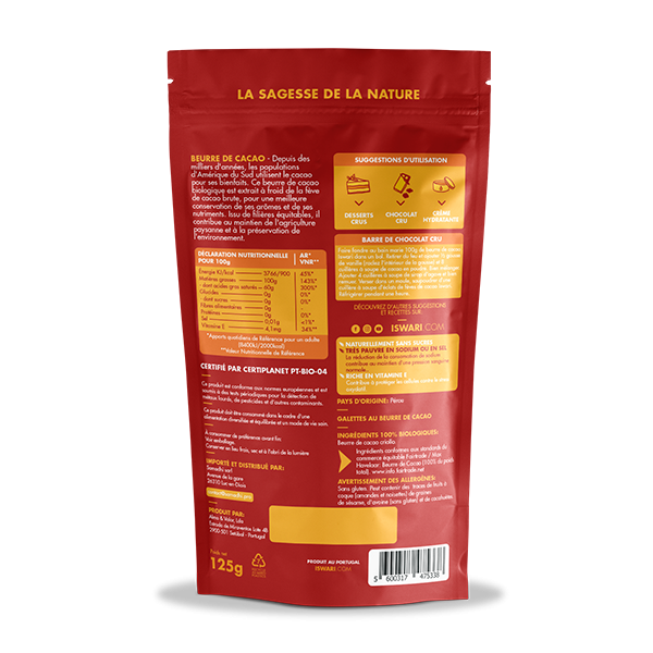 Beurre de Cacao Fairtrade 2