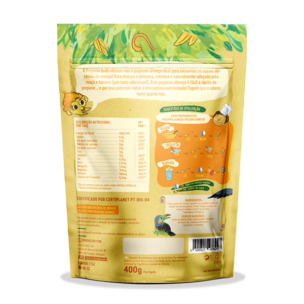 Pequeno Buda de Banana e Maçã 2