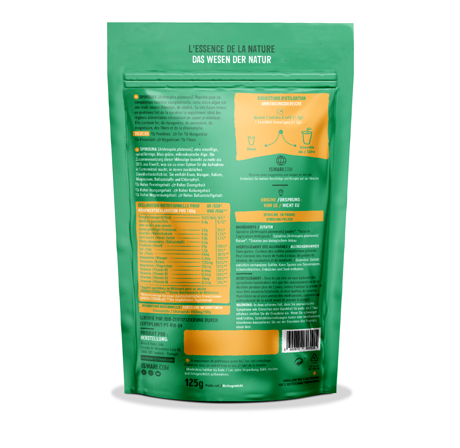 Spiruline en Poudre Bio 2