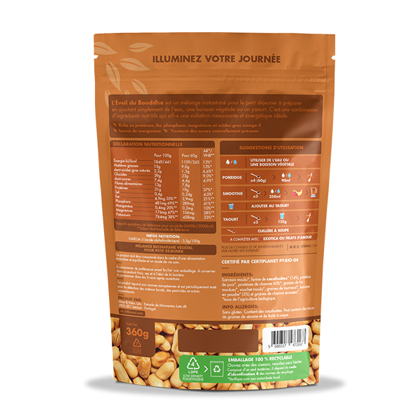 Éveil du Bouddha Cacahuètes et Banane 2