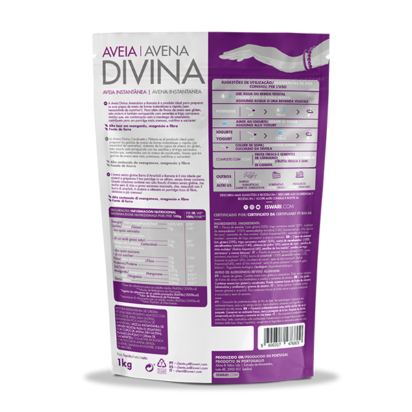 Aveia Divina Amendoim e Banana 2