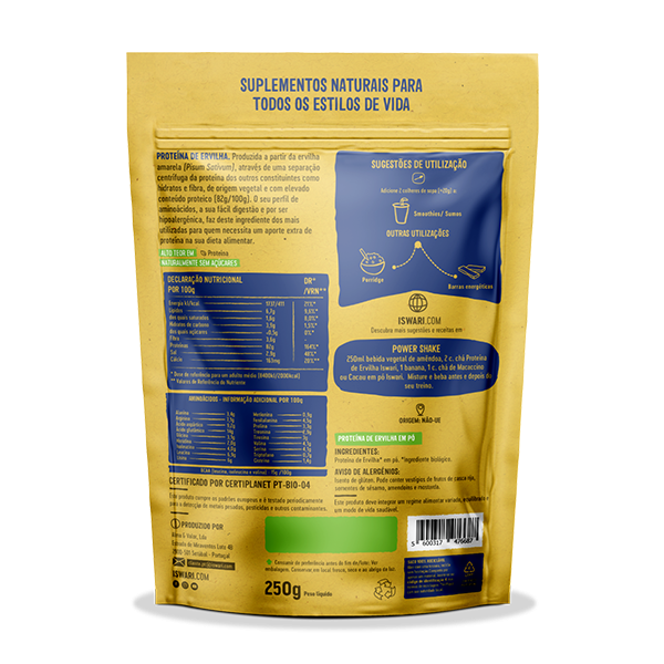 Proteína de Ervilha em Pó Bio 2