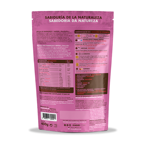 Pancake & Waffle mix - Beterraba e Framboesa 2
