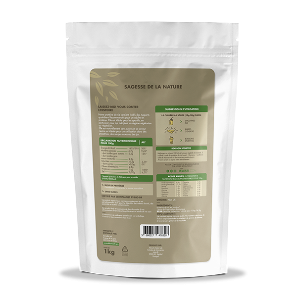 Protéine de Riz en Poudre Bio 2