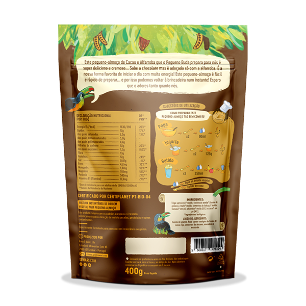 Pequeno Buda de Cacau e Alfarroba 2