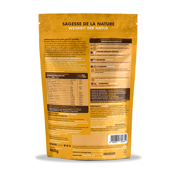 Pancake et Gaufre Mix - Banane, Chanvre et Cannelle 2