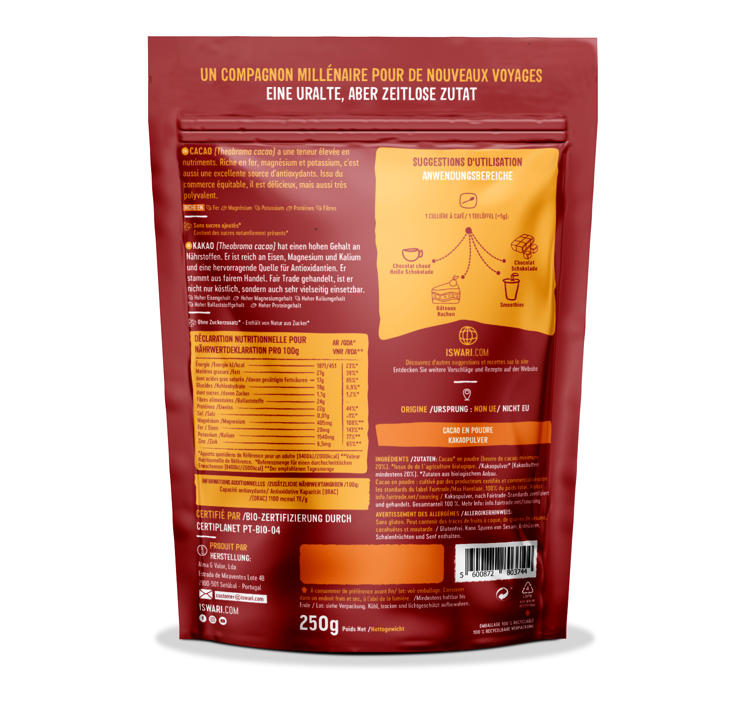 Cacao en Poudre Fairtrade 2