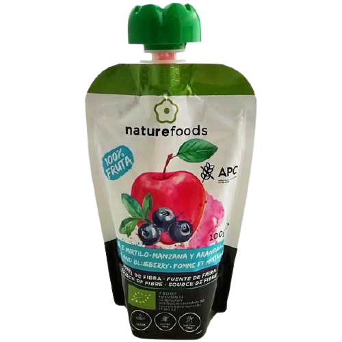 Polpa De Maçã E Mirtilo Biológica - Naturefoods (100g) 1