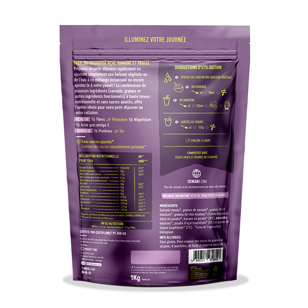 Éveil du Bouddha Açaï, Fraise & Banane 2