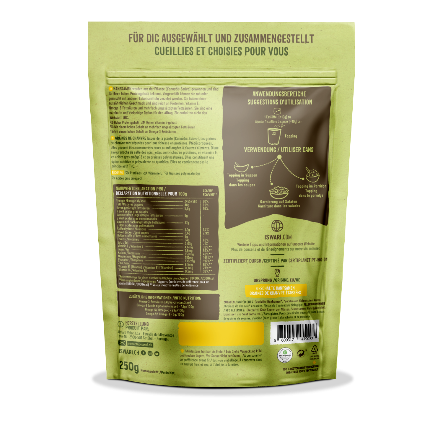 Graines de Chanvre Décortiquées 2