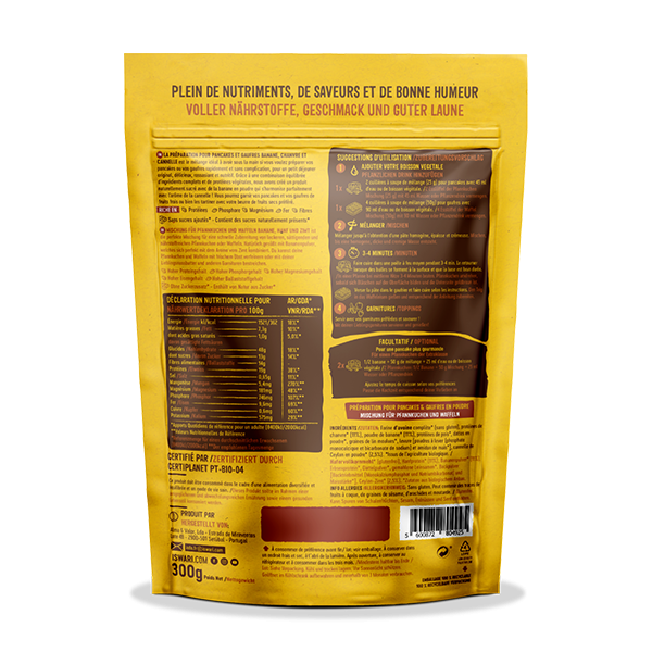 Pancake- und Waffelmischung - Banane, Hanf und Zimt 2