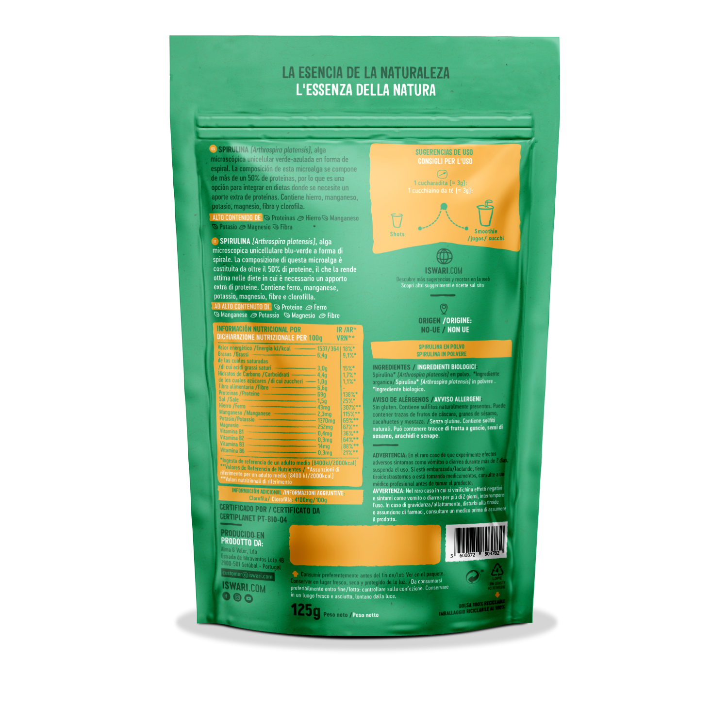 Spirulina en Polvo Bio 2