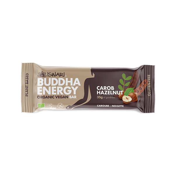 Buy now Buddha Energy Bar Carob and Hazelnut (15x35g) Energetic bars