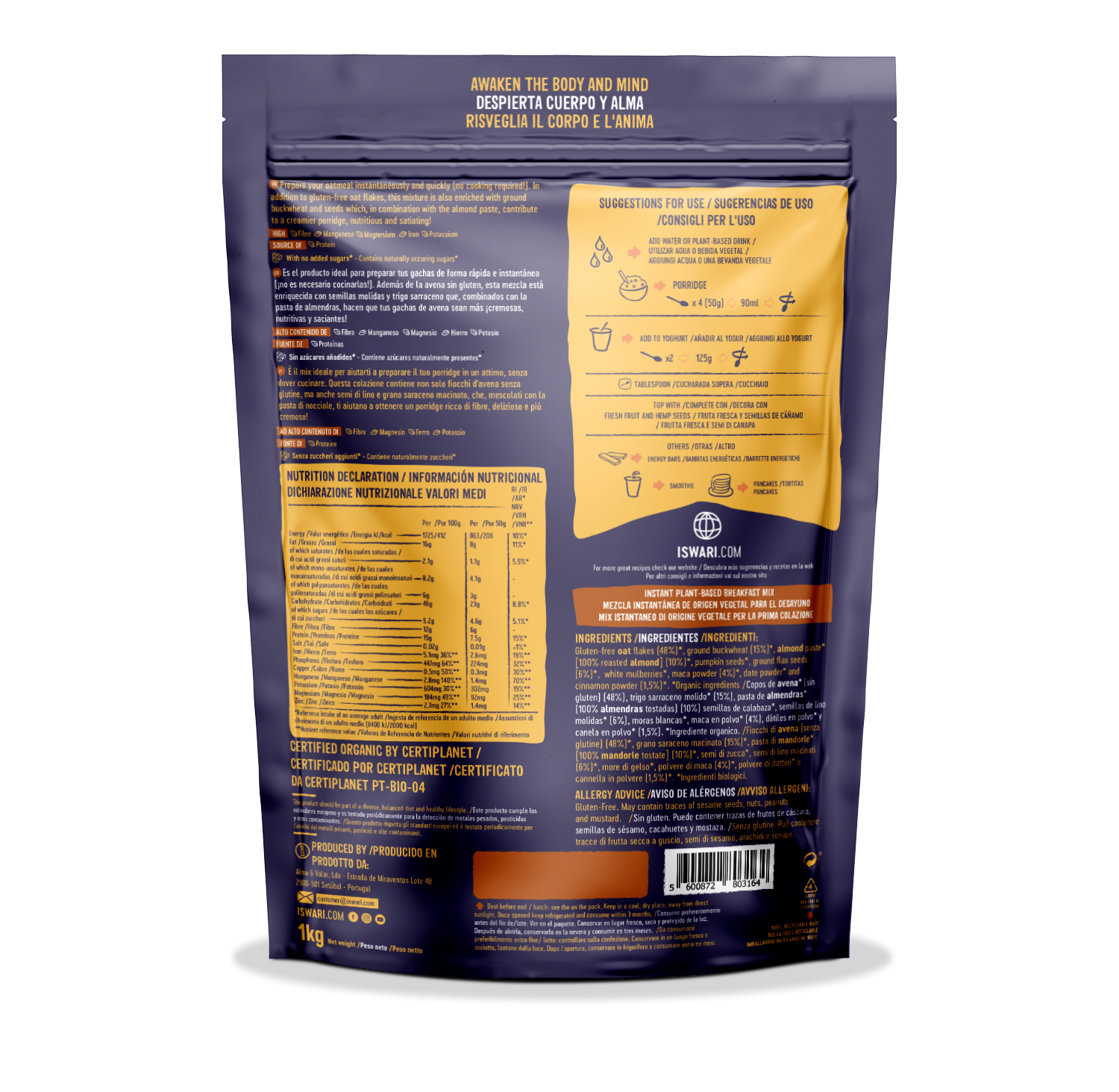 Super Breakfast Maca, Cinnamon and Almond paste 2