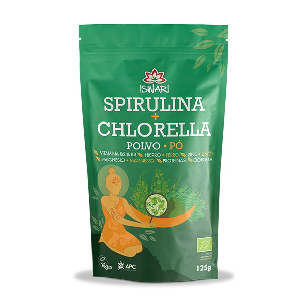 Spirulina + Chlorella en Polvo Bio 1