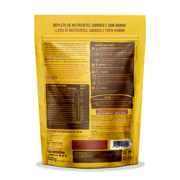 Pancake & Waffle Mix - Banana, Cânhamo e Canela 2