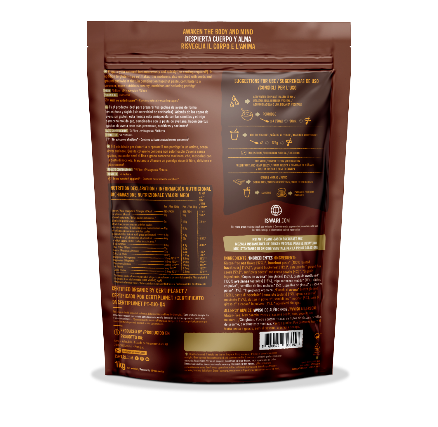 Súper Desayuno Pasta de Cacao y Avellanas 2