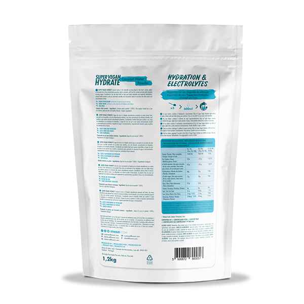 Compra Ora Super Vegan Hydrate Acqua Di Cocco In Polvere Super Vegan Fitness Super Vegan Fitness C