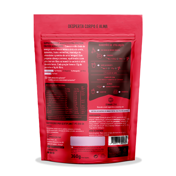 Super Pequeno Almoço Extra Protein - Frutos Vermelhos 2